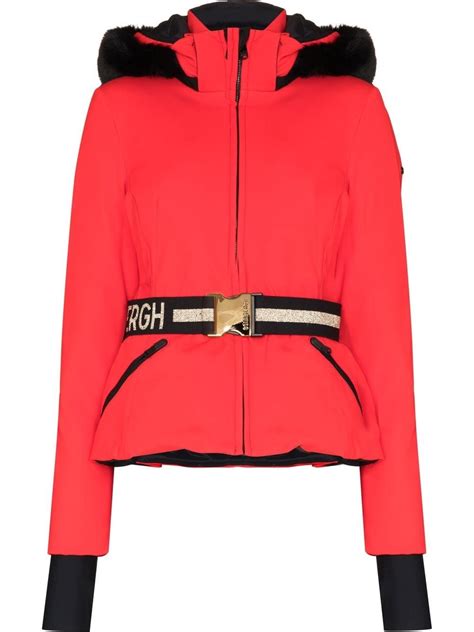 Red Belted Ski Jacket